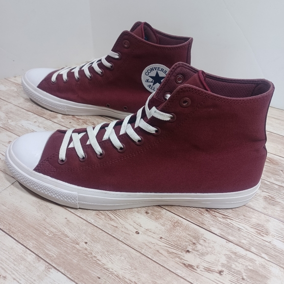 Converse Chuck Taylor II (discontinued) High Tops Maroon Lunarlon Men's Size 13 - Picture 1 of 15